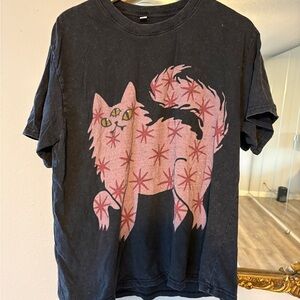 Black Cat Graphic T-Shirt